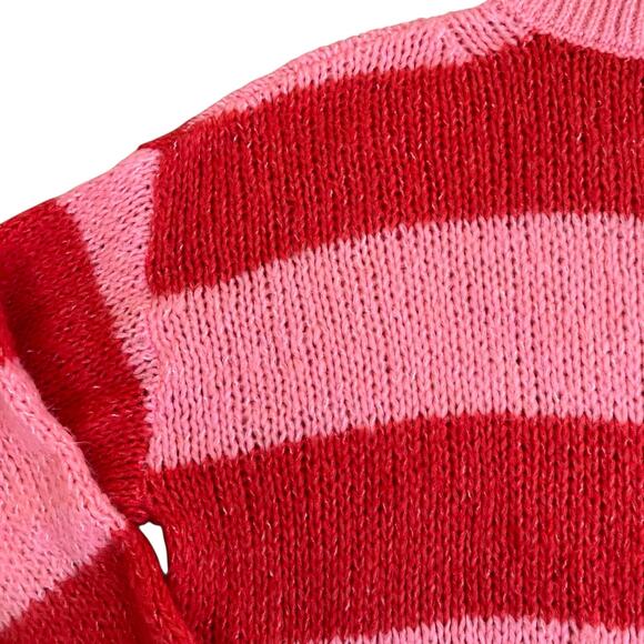 Mango Carioca Sweater Red Pink Small - Picture 11 of 16